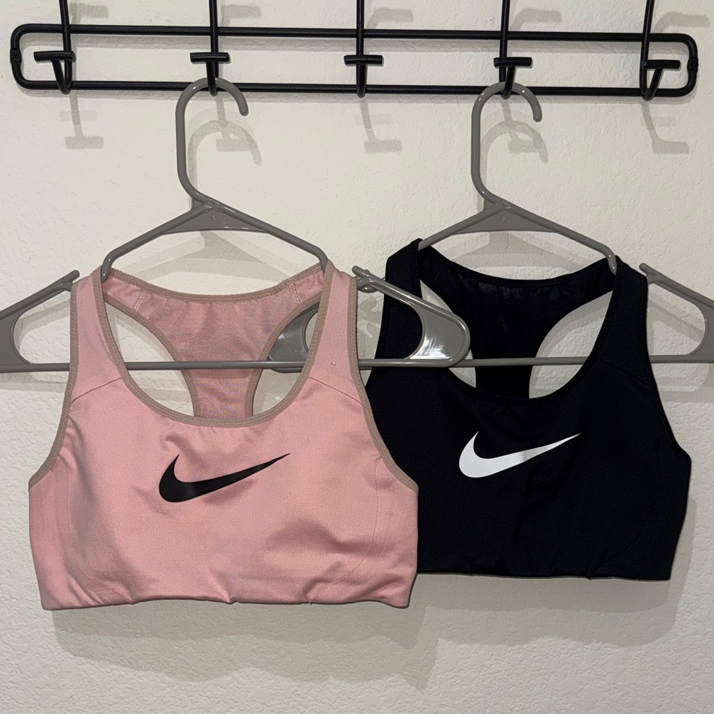 Nike Women's Pink and Black Sports Bras Bundle